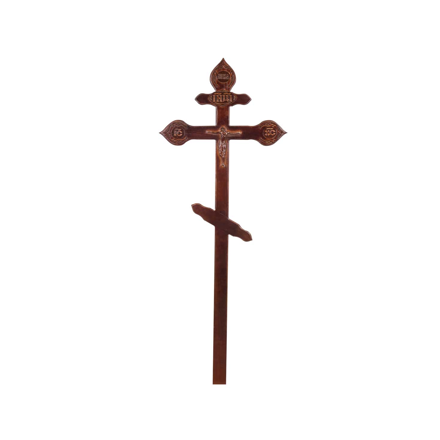 Крест фигурный с орнаментом 2м20см (темный; светлый; состаренный) в Москве и Троицке